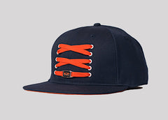 Navy Blue & Orange Fitted