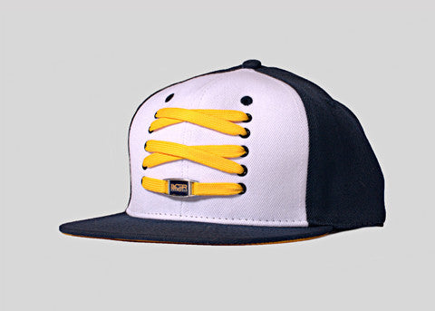 Navy & White Snapback